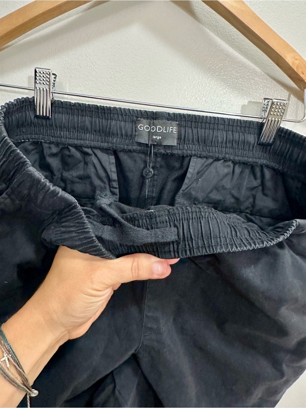 NWT GoodLife Pull On Shorts Elastic Waist in Black Size L - Picture 7 of 8